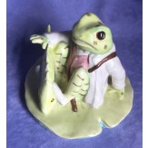 Beswick Jeremy Fisher Catches A Fish Rare Cut Out V